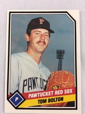 1989 Pawtucket Red Sox-TCMA Minor League Baseball Card-Tom Bolton