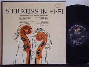 VALENTINO ORCH Strauss in Hi-Fi RARE 1956 DG ABC-PARAMOUNT MONO LP 1st Press RVG - Picture 1 of 1
