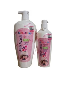 Lilies Kids And Teens Body Milk 400ml, Shower Gel 1000ml SPF 15 - Picture 1 of 4