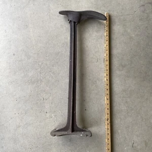 Antique/Vintage Cast Iron Cobbler Shoe Form 26” Repair Stand Shoemaker Tool - Picture 1 of 16