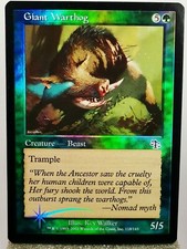 Magic-mtg-giant warthog foil judgment-common-creature-nm