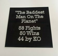 Mike Tyson - 105x105 mm Engraved Plaque / Plate for Signed Boxing Memorabilia 