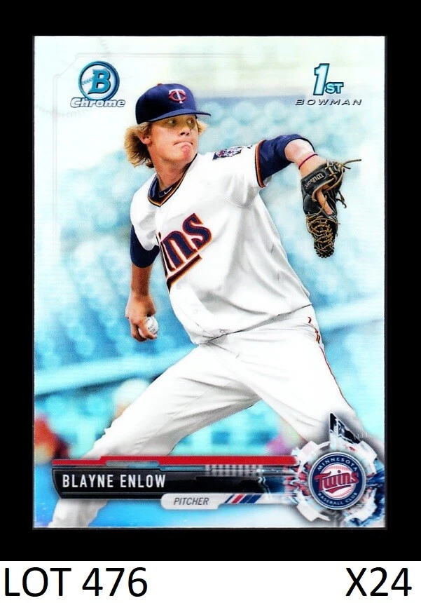 1-2017 BOWMAN CHROME DRAFT REFRACTOR BLAYNE ENLOW TWINS QTY - Image 1 of 1