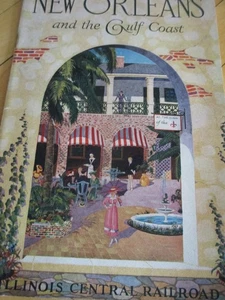1926 New Orleans and the Gulf Coast Illinois Central Railroad Travel Booklet 40p - Picture 1 of 6