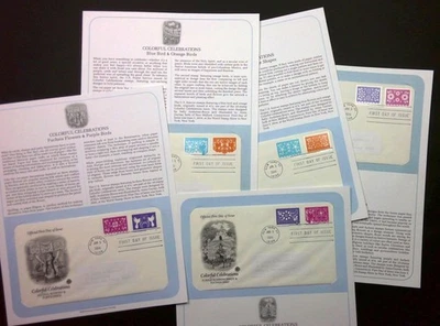 Colorful Celebrations Sc 5081-5090 FDC 2016 PCS papel picado aves festivas Foto 1 de 4