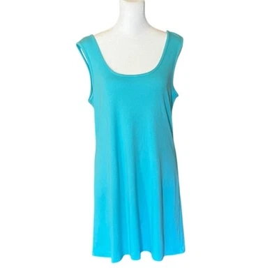 Vestido sin mangas Chadwick's azul turquesa talla M Foto 1 de 4