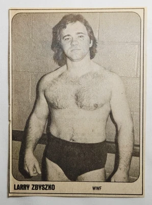 Tarjeta de papel 1981 Wrestling Super Stars Magazine Larry Zbyszko WWF WWE NWA Foto 1 de 2