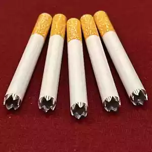 5 x 3" Metal One Hitter Dugout Smoking Pipe Cigarette Bat Large Ceramic Tobacco - Picture 1 of 1