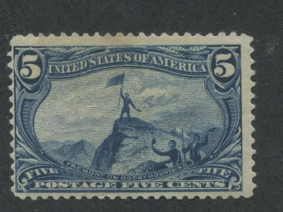 1898 US Stamp #288 5c Mint Hinged F/VF Original Gum Catalogue Value $90 - Image 1 of 1