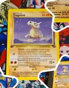Pokemon Cubone 🇩🇪 Nm 1 . Edition 50/64 1999 WOTC Tragosso Og Card Jungle - Bild 1 von 5