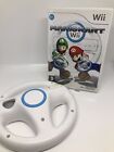Mario Kart & Steering Wheel - Wii Nintendo *nr Mint/mint* Free Fast Post