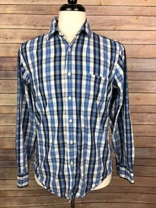 Hombre J. Camisa Crew a medida a cuadros con botones delanteros, talla mediana - Imagen 1 de 5