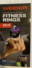 Weider Women's Silicone Fitness Rings (XS/S Fits Sizes 4-6) 3 Total Rings 