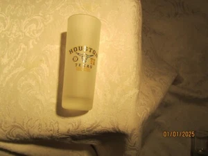 Houston, Texas w/Longhorn Tall Frosted Shot Glass Made in USA - Picture 1 of 6