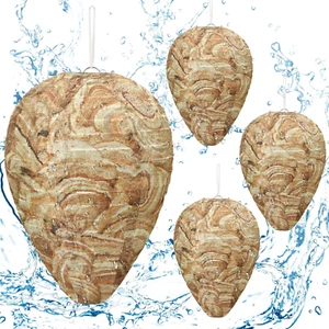 4 Pack Wasp Nest Decoy for Outdoor Use - Brown - Picture 1 of 12