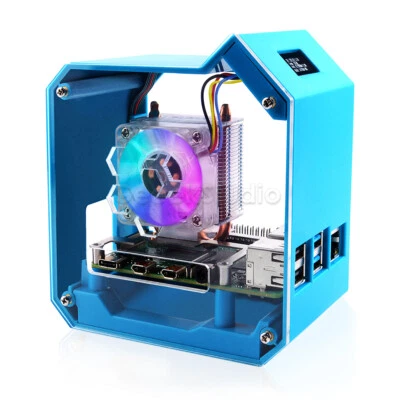 New! Ice Tower Cooling Fan Bracket ABS Case for Raspberry Pi 4B with OLED - Image 1 of 4