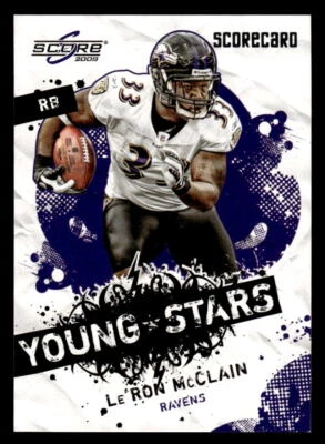 2009 Score Le'Ron McClain #15 Baltimore Ravens Football Card - Image 1 of 2