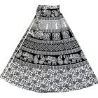 Ethnic indian Print Cotton Maxi Wrap Around Skirt L-38"