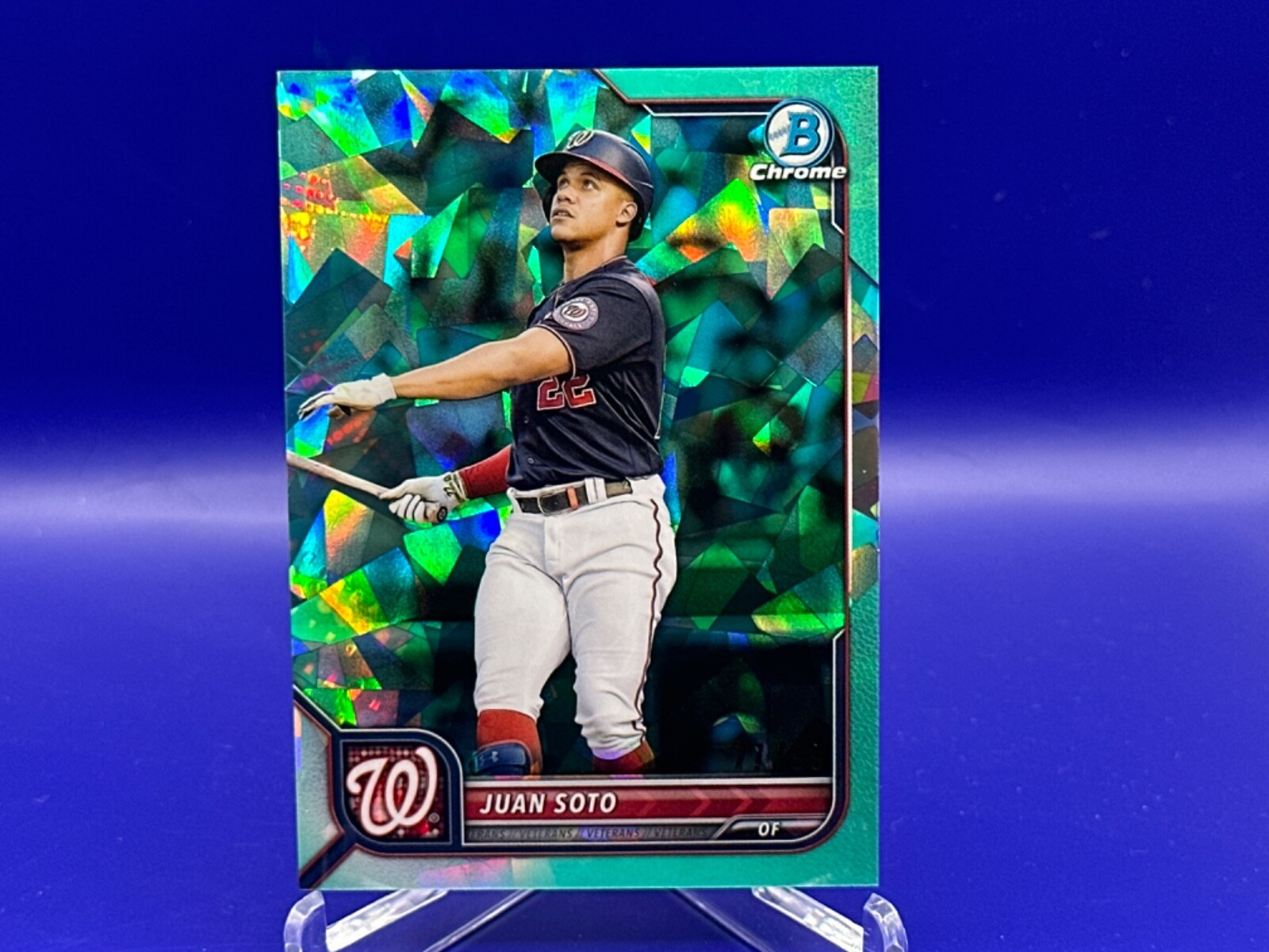 2022 Bowman Chrome Sapphire Aqua Refractor /99 Juan Soto #30 SP 