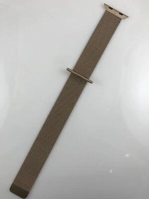 Correa Original Apple Watch Acero Inoxidable Lazo Milanés 44MM 45MM 46MM Dorado Foto 1 de 4