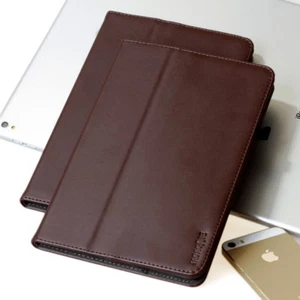 Luxury Leder Schutzhülle Apple iPad Mini 5 (2019) Tablet Tasche Cover Case braun - Picture 1 of 12