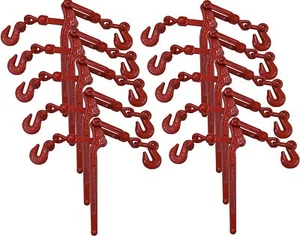 10 Pack Heavy Duty 1/2" - 5/8" Lever Load Chain Binder Flatbed Truck Trailer Far - Foto 1 di 8