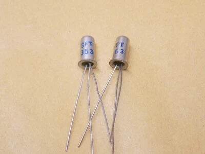 BULGARIAN 2x SFT353 GERMANIUM PNP TRANSISTOR