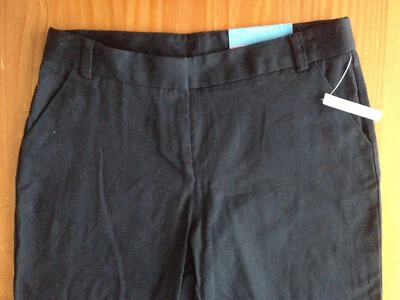 nuevo-con-etiquetas talla 16 NAUTICA Elastizado Ajustable Azul Marino Uniforme Pantalones Cintura Foto 1 de 4