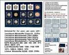 Look 1187-15-50 plateau pour monnaies 15 cases 50 MM Pour Leuchtturm