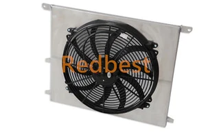 Aluminio 16 "Ventilador + cubierta se adapta 1992-98 95 96 BMW E36 318 323 325 328 M3 MT Radiador - Imagen 1 de 6