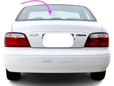 Se adapta a: MAZDA 626 1998-2002 4D sedán ventana trasera vidrio/calefacción, solar Foto 1 de 4