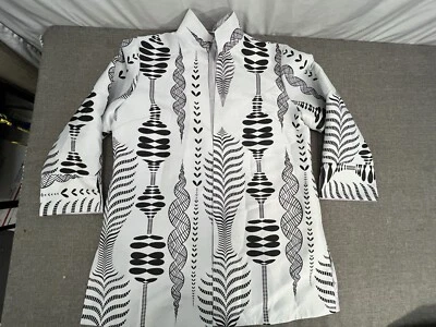 Grace Chuang NY Black/White Open Front Jacket Coat Blazer 2X EUC - Image 1 of 4