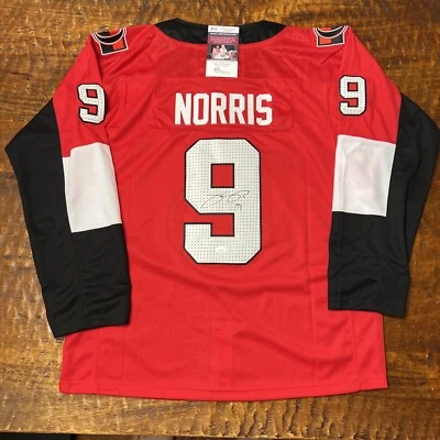 Josh Norris Signed Ottawa Senators Jersey JSA Coa Autographed - Image 1 of 4