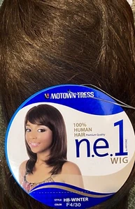 MOTOWN TRESS ne1 HB Winter Human Hair Blend Wig Color F4/30 NEW Page Shag - Picture 1 of 4