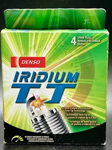 4 Spark Plugs Iridium Tt DENSO 4719 ITV20TT (4 Pack) 2018 Lincoln MKC 2.0 Liter - Picture 1 of 4