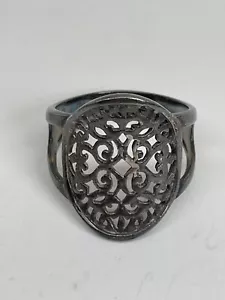 Vintage Sterling Silver 925 Signed Ring Size 5 Jewelry Unisex Accessories - Picture 1 of 10