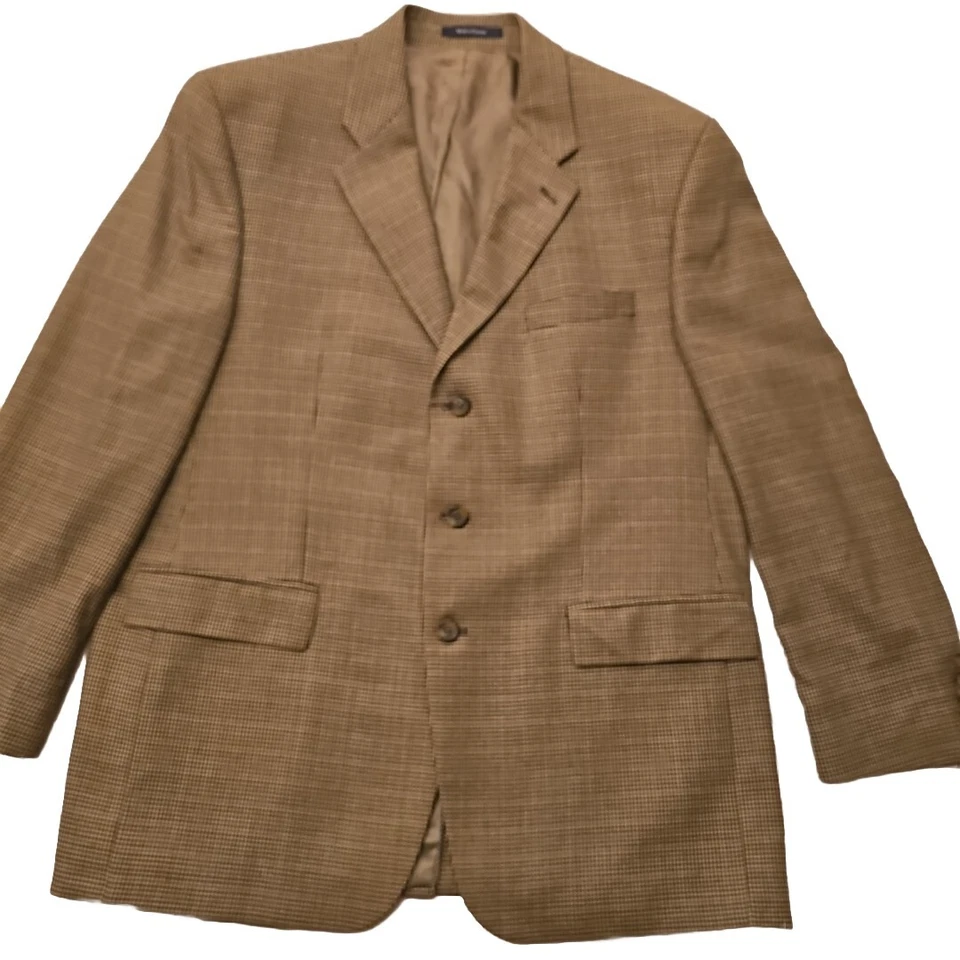 CHAPS RALPH LAUREN MEN’S SILK WOOL SPORT COAT SUIT JACKET SIZE 44 REG - Image 1 of 4