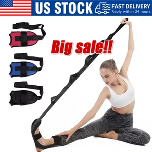 Yoga Band Flexibilität Stretch Bein Faszien Dehner Riemen Ballett Gym Trainer USA - Bild 1 von 20