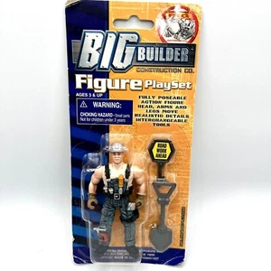 BIG BUILDER CONSTRUCTION CO. FIGURE PLAYSET 4" Steel Head Mike Modellino Vintage - Foto 1 di 5