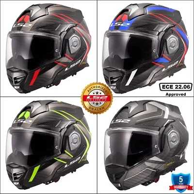LS2 FF901 ADVANT X CARBON FIBRE MODULAR FLIP FRONT FULL FACE MOTORCYCLE HELMET