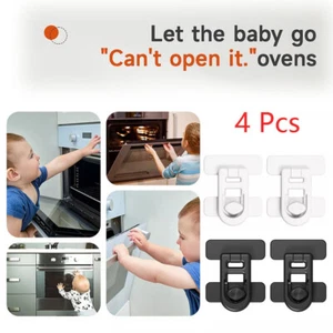 4Pcs Child Proof Fridge Lock Oven Lock Multifunction Buckle for Kids Protection - Picture 1 of 19