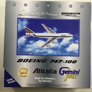 Gemini Jets gjaza231 1:400 Diecast Airliner Alitalia Boeing 747-100 Limited Edit - Picture 1 of 1