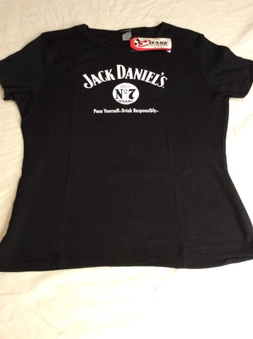 Nascar Chase Authentics Womens Medium T Shirt Jack Daniels 07  #1185 Cover
