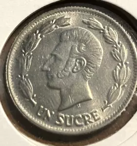 elf Ecuador 1 Sucre 1937  E33 - Picture 1 of 2