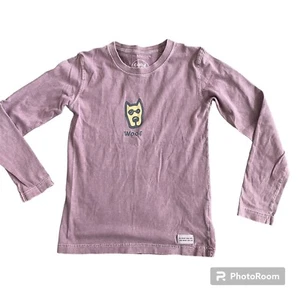 Life Is Good Kids Shirt Dog Woof Size S 5/6 Long Sleeve 100% Cotton - Picture 1 of 4