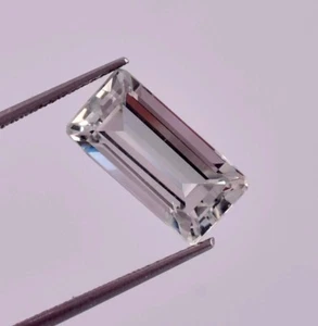 4.70 Ct Flawless Natural Green Amethyst Emerald Cut Loose Gem Certified 13x7 MM - Picture 1 of 5