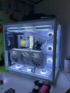 VR compatible Liquid cooled POWERFUL Gaming Pc i9 14900K White ASus 3080 GPU - Picture 1 of 9