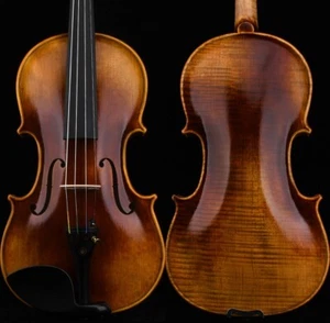 M20+ Master Antique Stradivari 1715 Copy Violin 4/4 Top European Wood Sweet Tone - Picture 1 of 13