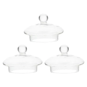 3 Pcs Tea Strainer Lid Replacement Infuser for Teapot Clear Steeper Top - Picture 1 of 12