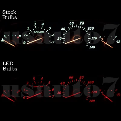 Dash Instrument Cluster Gauge RED LED LIGHT BULB KIT Fit 00-05 Buick Park Avenue - Image 1 of 4